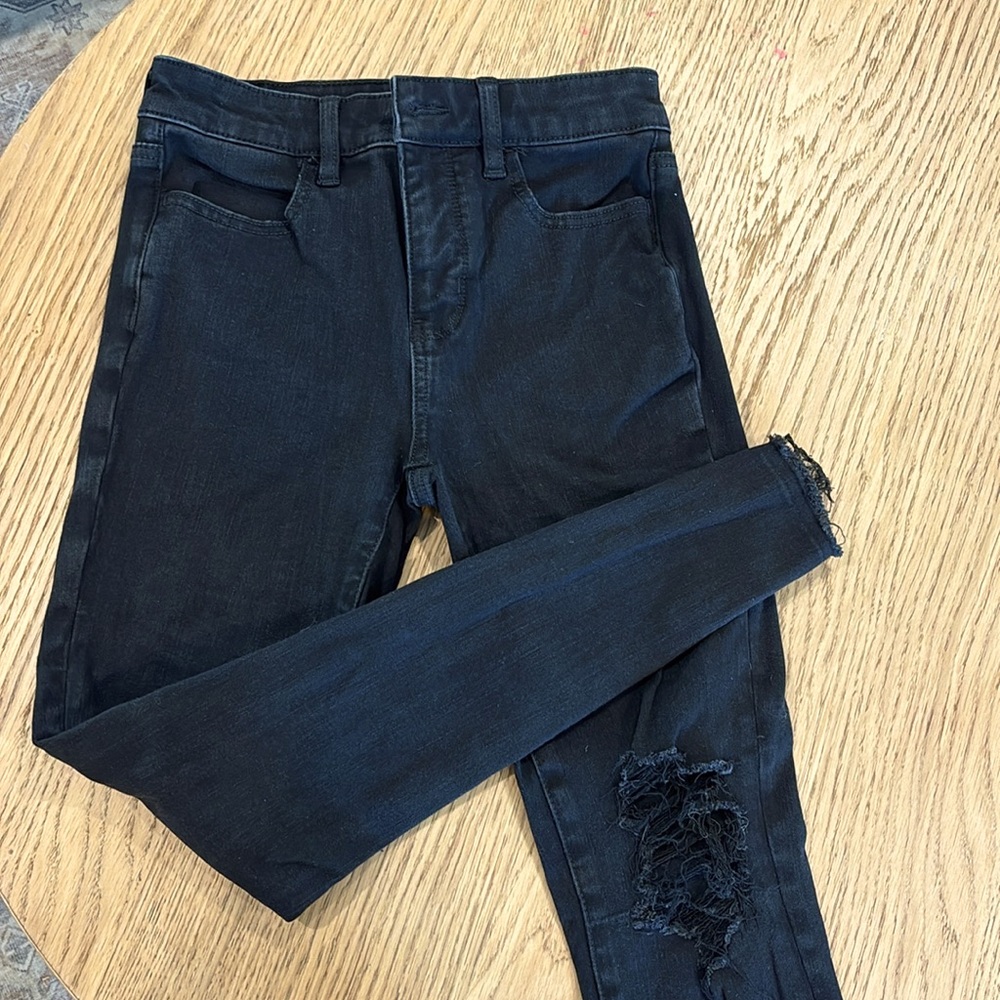 American Eagle Black Hi-Rise Jeggings